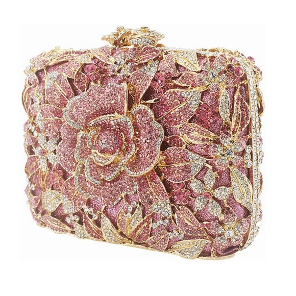 Costanza Rhinestone Luxury Evening Clutch - Gold main image 0